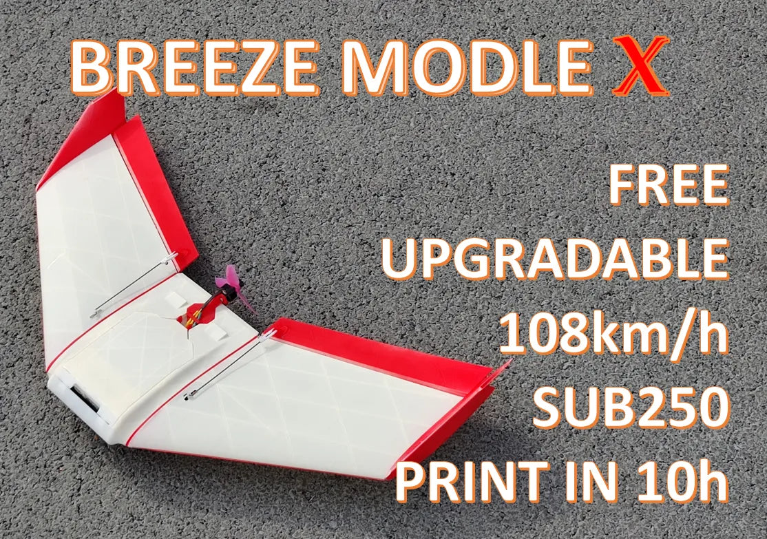 Modèle Breeze X Avion RC - Tech Print