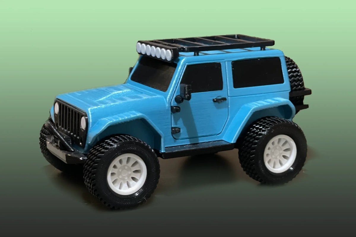 Jeep Wrangler 2 portes - entièrement imprimable - Auto Print