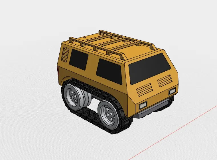 Miniature chenille radiocommandée Mini tracked RC car - Auto Print
