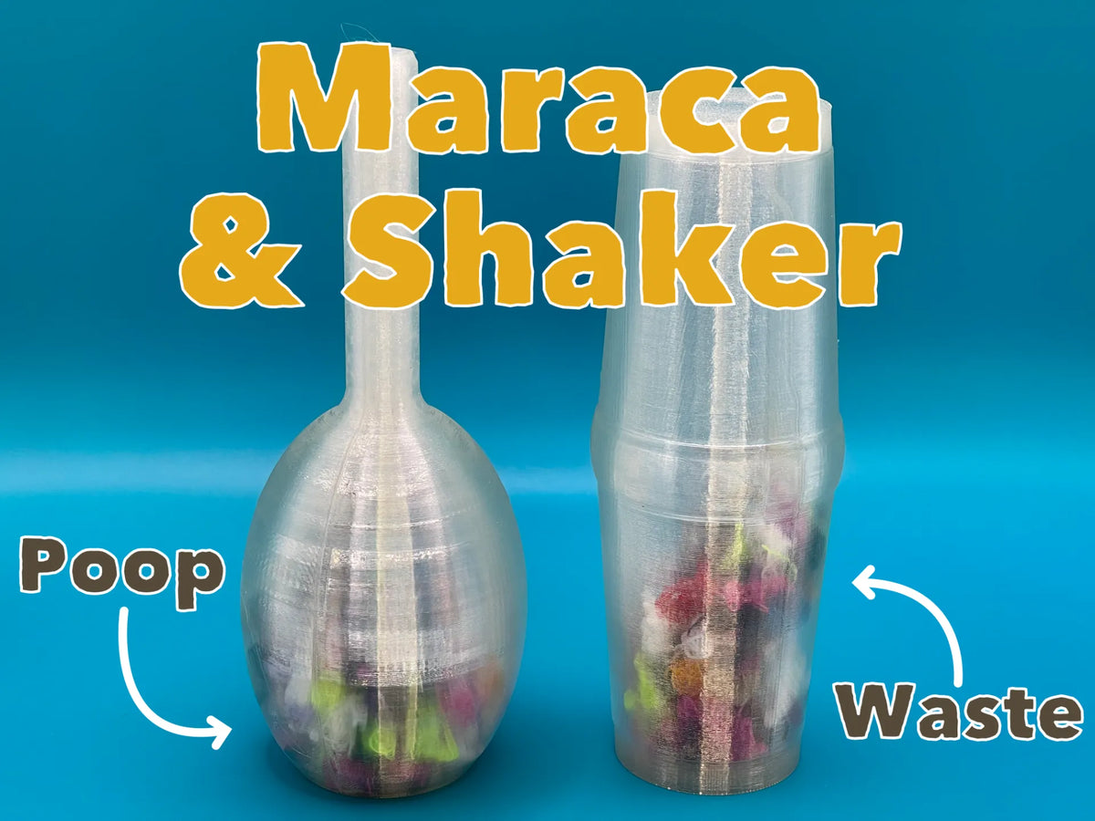 Maracas et Shaker Musicaux à Base de Déchets d'Impression - Music Print
