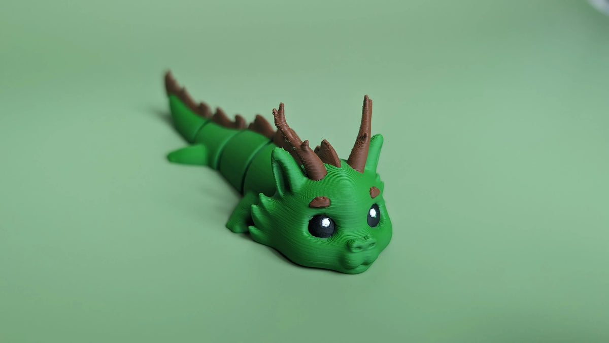 Dragon de Forêt - Figurine articulée en porte-clés - Figurine Print