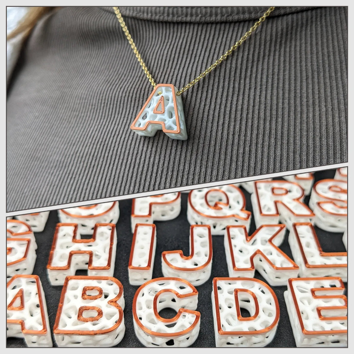 Pendentif de Collier Lettres - Art Print
