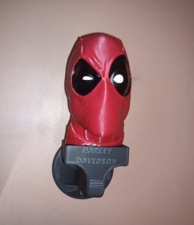 Support de casque Deadpool – modèle 2 - Vélo Print