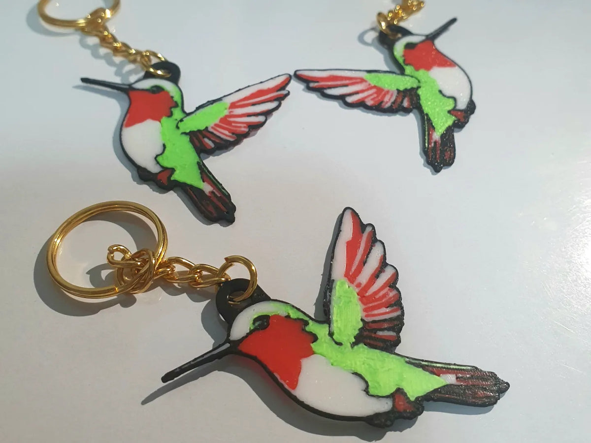 Porte-clés Colibri (double face) - Figurine Print