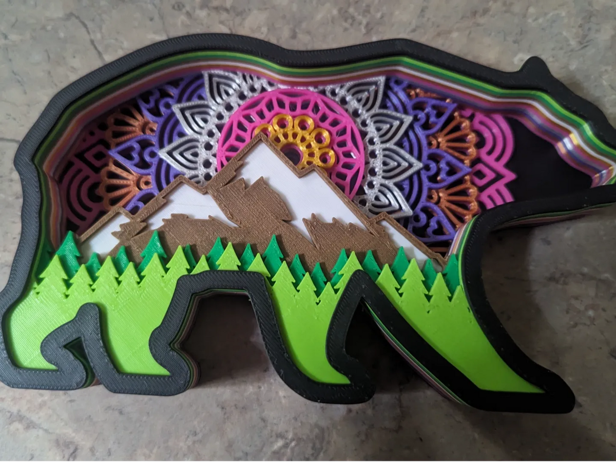 Mandala Ours - Art Print