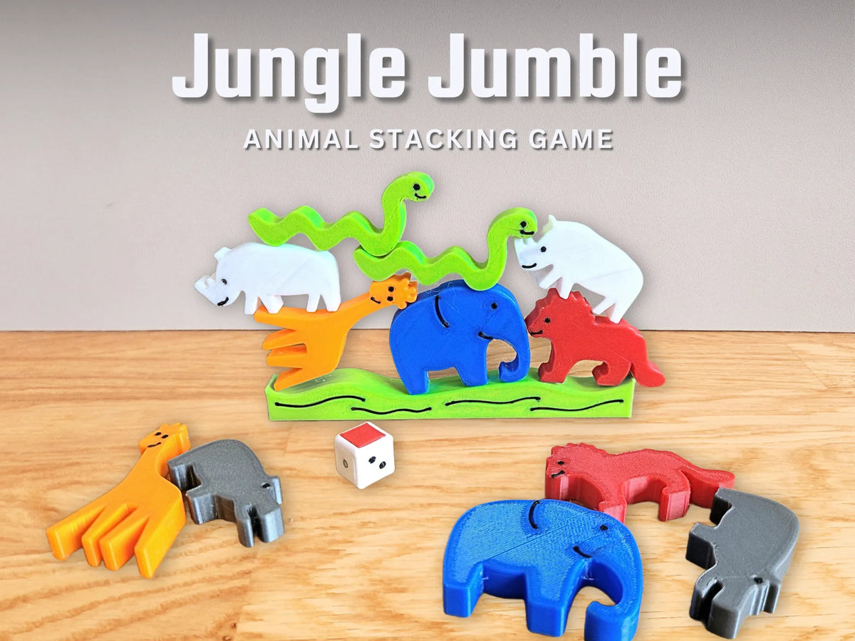 Jungle Jumble : Jeu d'empilage d'animaux - Bébé Print
