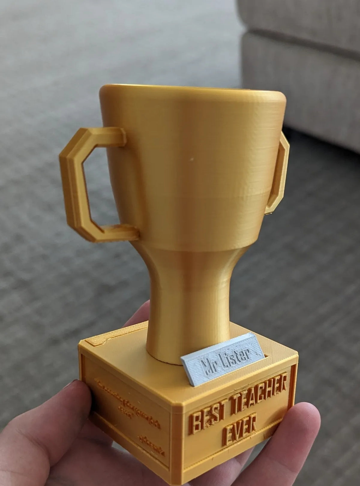 Trophée du meilleur enseignant de tous les temps - Sport Print