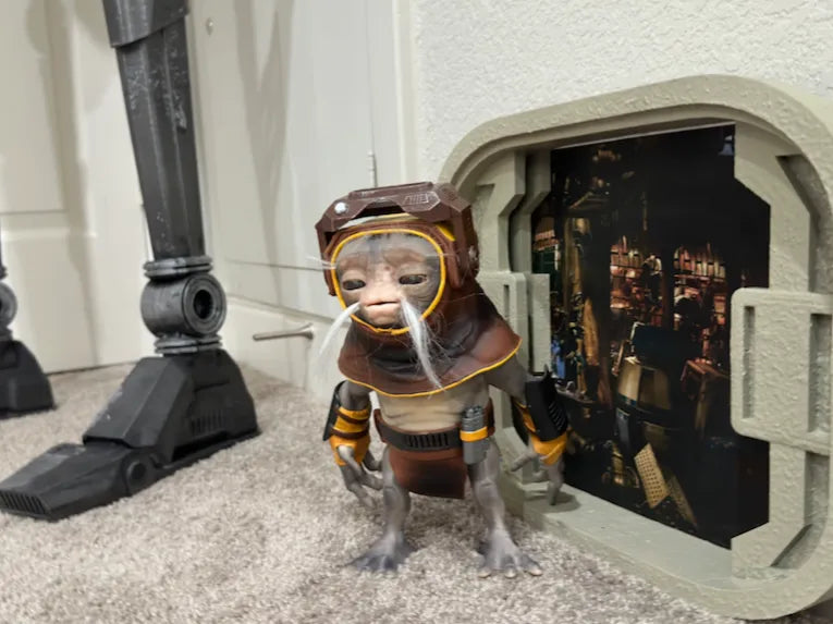 Porte d'atelier Anzellan de Star Wars The Mandalorian - Geek Print