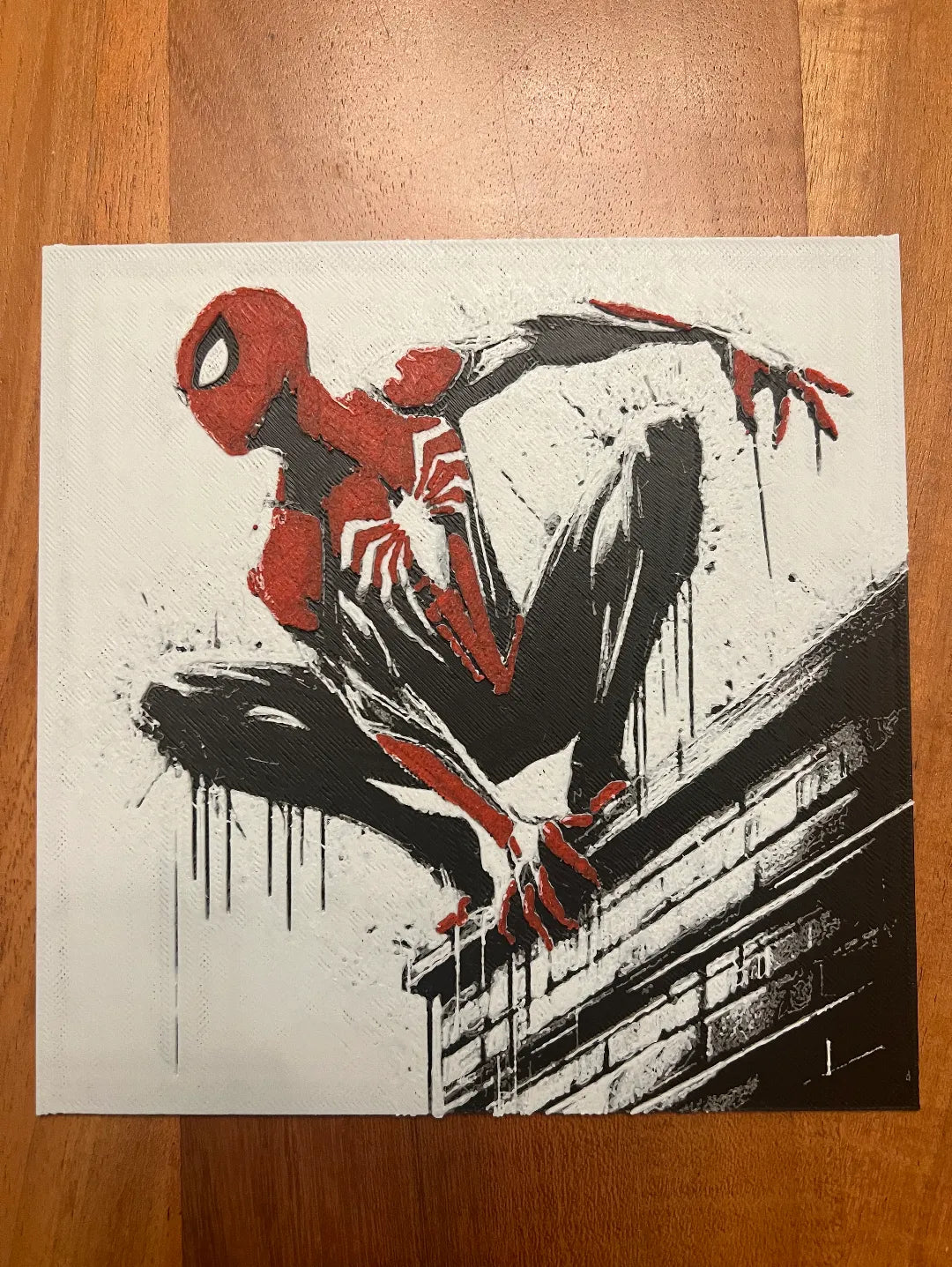 Spiderman sur un rebord - Geek Print