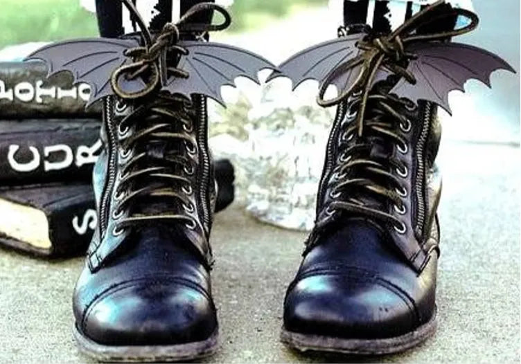 Ailes de chauve-souris pour chaussures d'Halloween - Cosplay Print