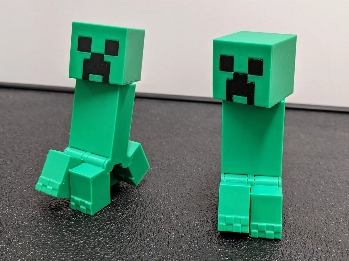 Créature articulée Minecraft Creeper : Impression en place - Figurine Print