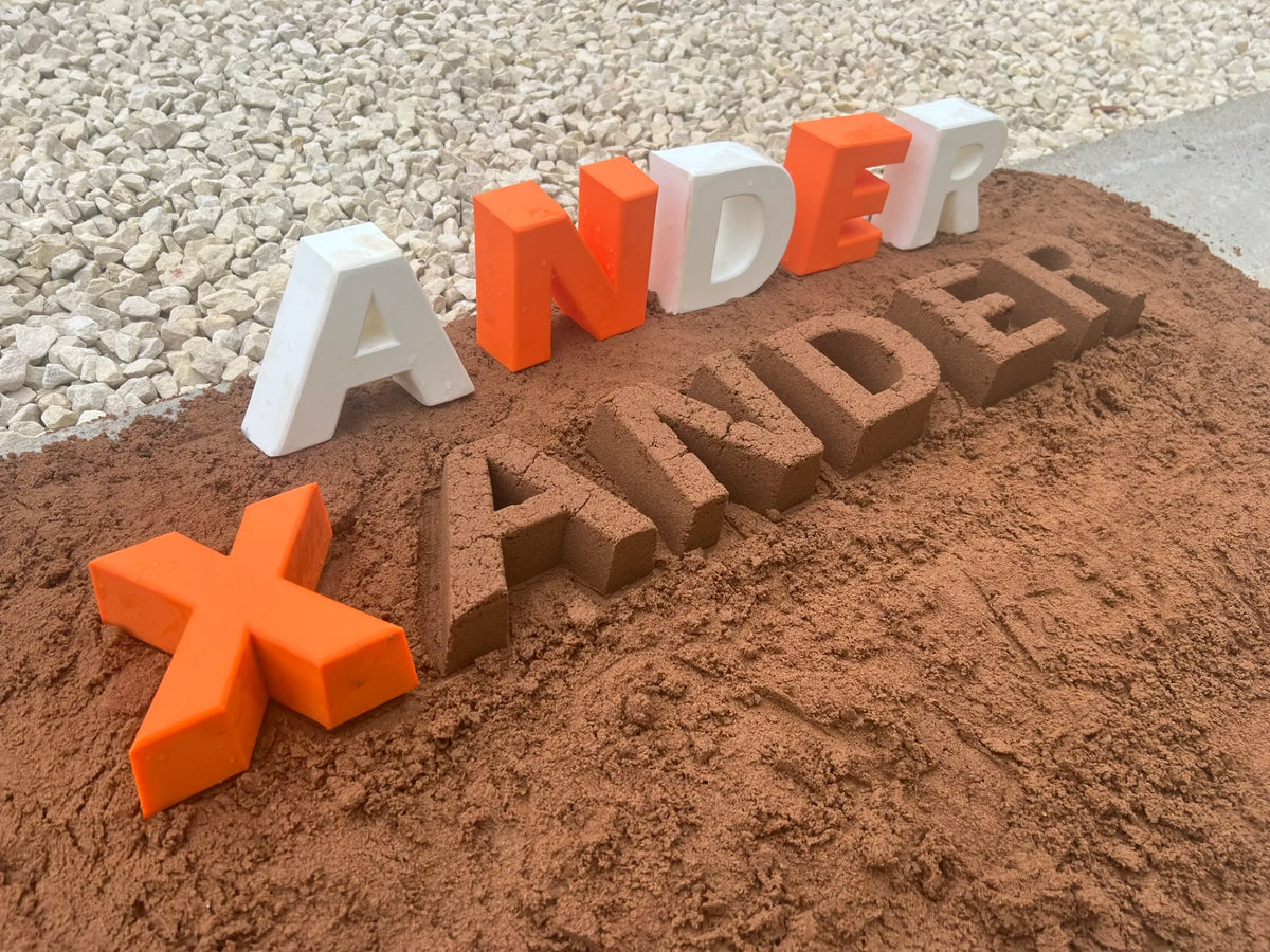 Alphabet et chiffres moules à sable - Outdoor Print