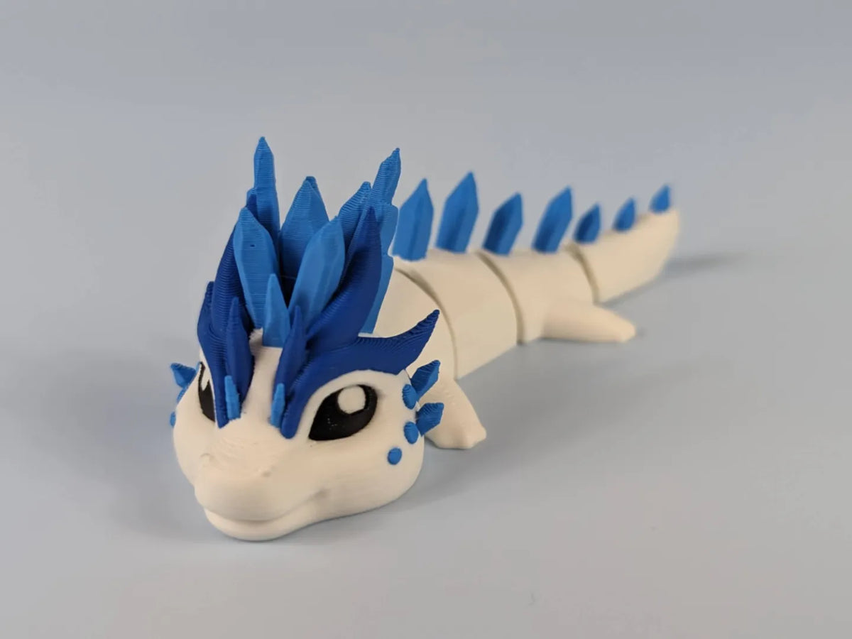 Dragon des Glaces - Porte-clés Articulé - Figurine Print