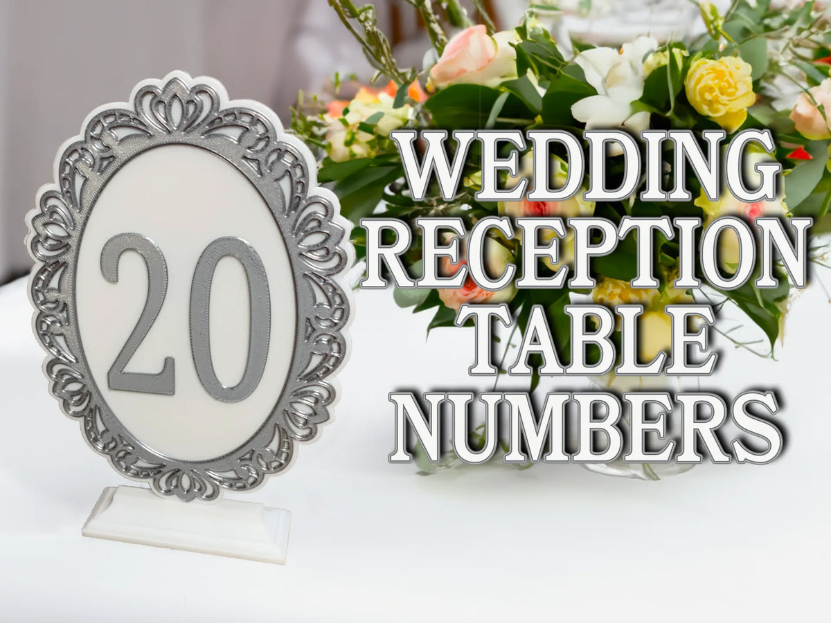 Numéros de table pour réception de mariage - Fêtes Print
