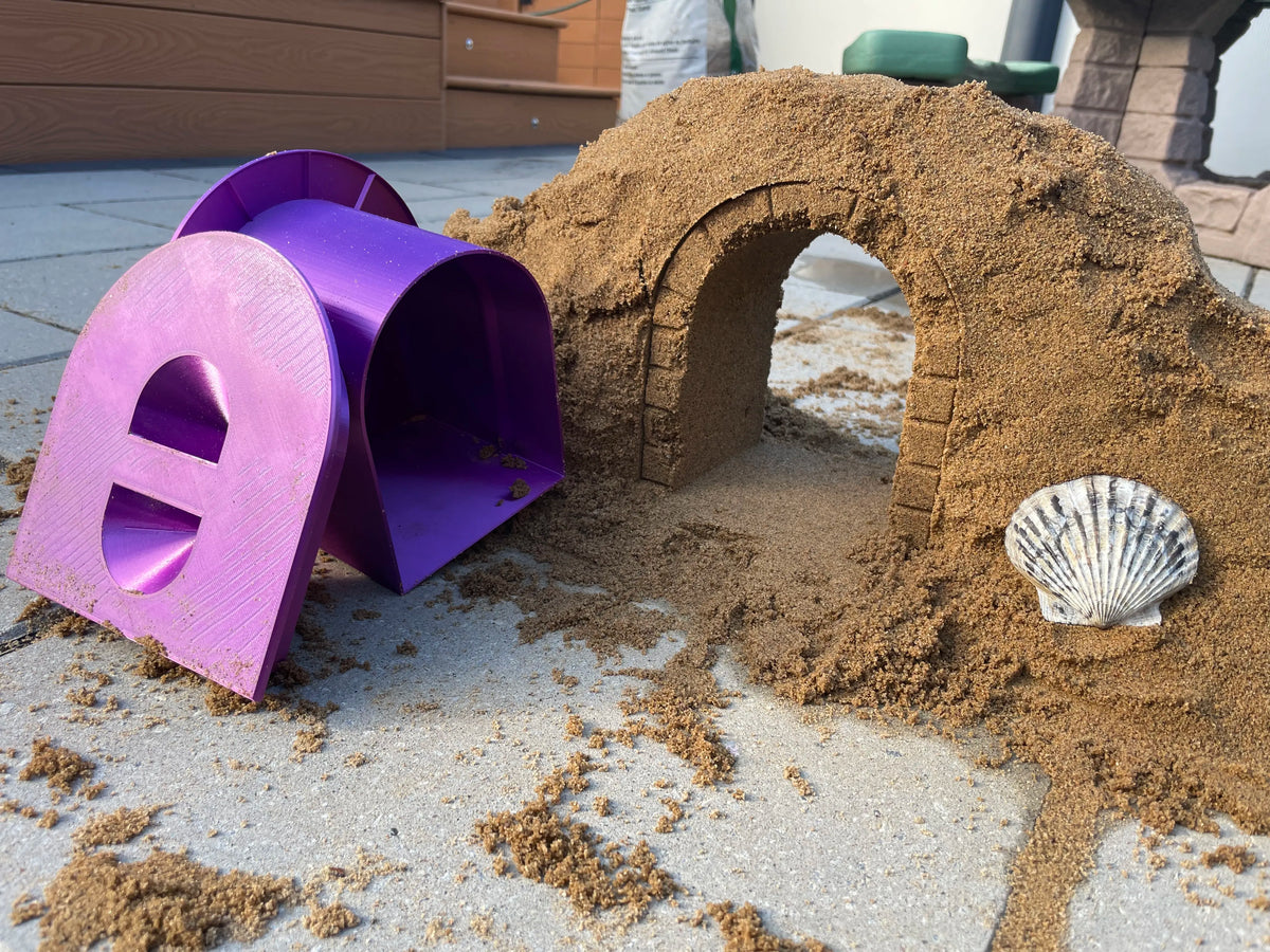 Forme de porte/arche/tunnel de château de sable - Outdoor Print