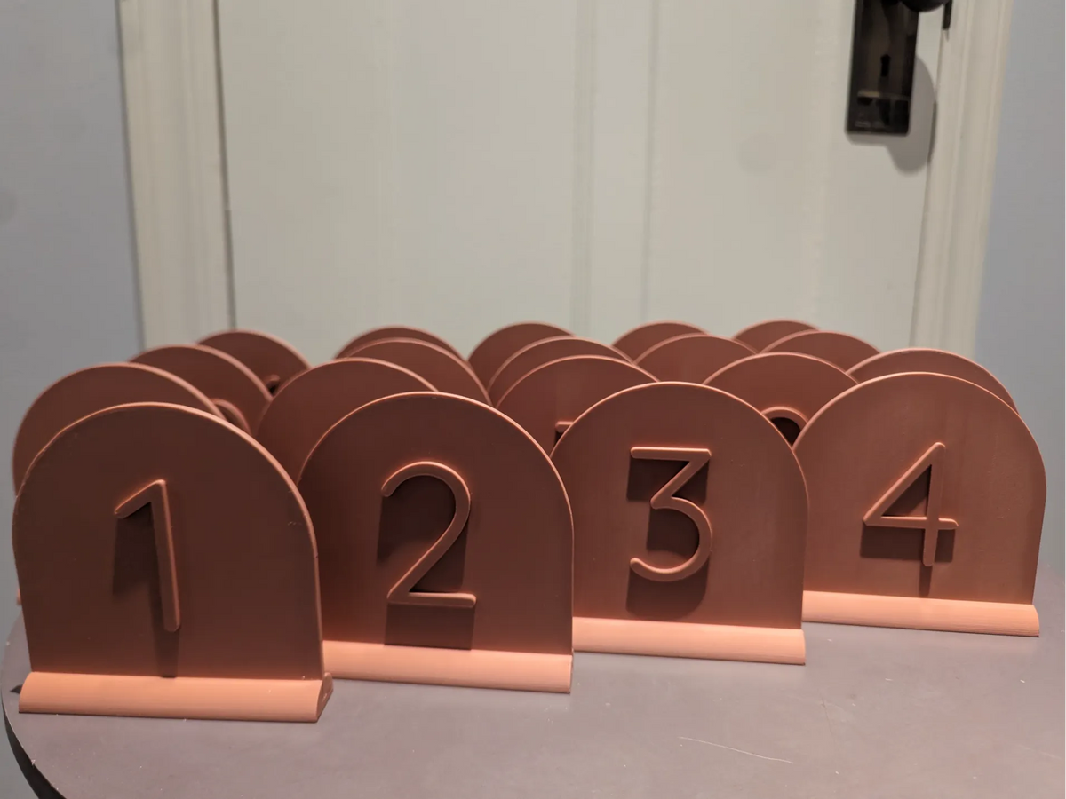 Numéros de table de mariage - Fêtes Print