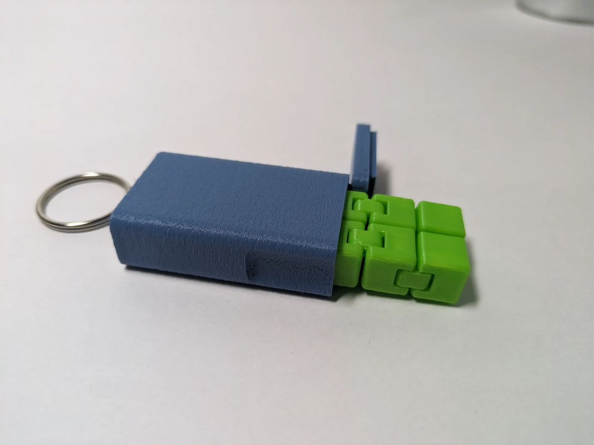 Mini Cube Infini Fidget avec Porte-clés - Jeux Print