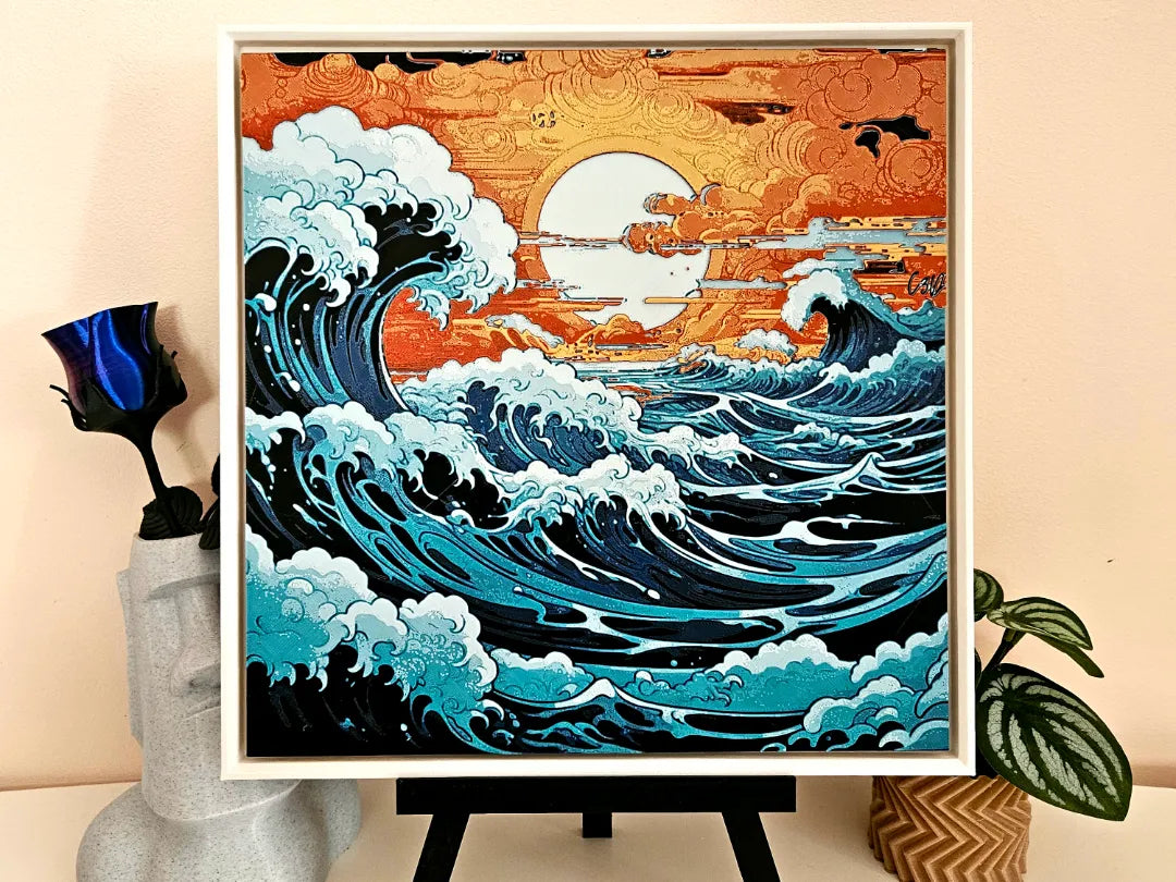 Vague Japonaise - Peinture de Filament - Art Print