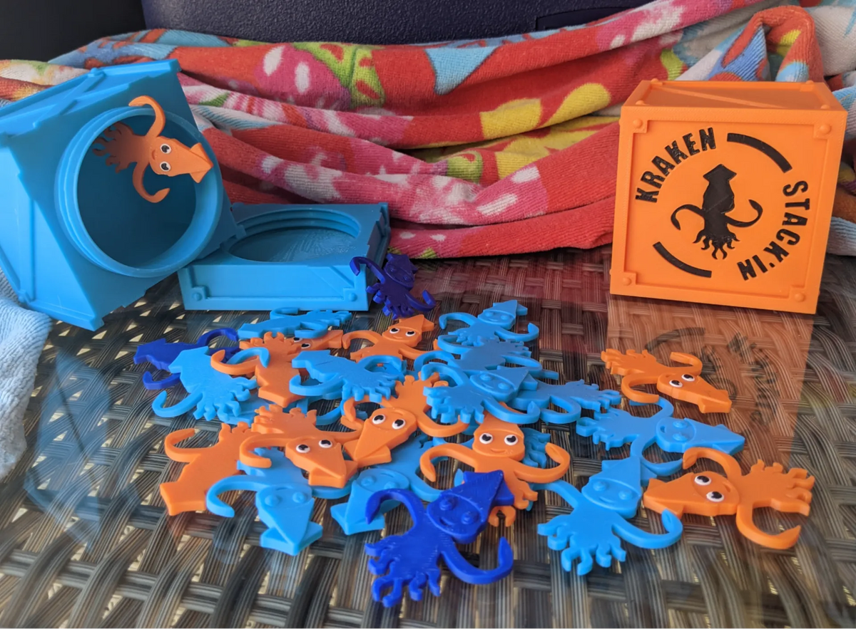 Kraken Stack'in - un jeu de société en forme de calamar - Fêtes Print