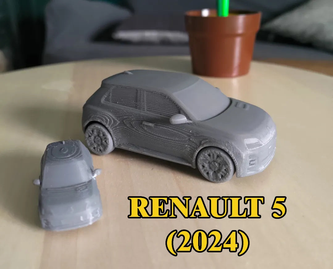 Modèle miniature de la Renault 5 (2024) - Auto Print