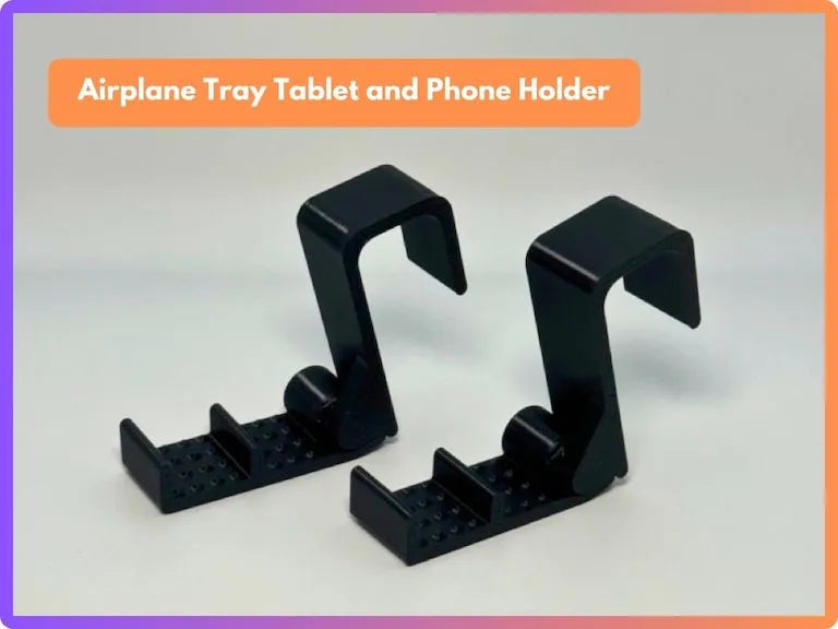 Plateau d'avion et support pour tablette et téléphone avec boîte - Voyage Print