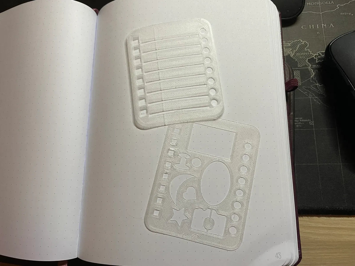 Pochoir Bullet Journal - Voyage Print