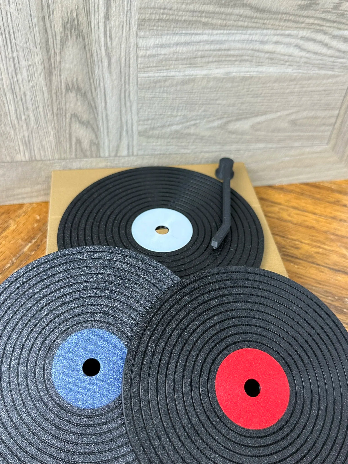 Sous-verre pour disque vinyle + Ensemble d'affichage - Music Print