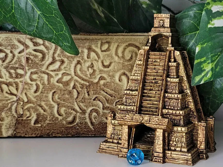 Tour de dés du temple Maya - Geek Print