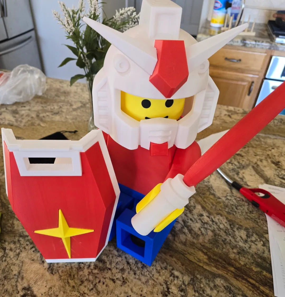 Costume Gundam Mega Brique (Casque, Epée, Bouclier) - Cosplay Print