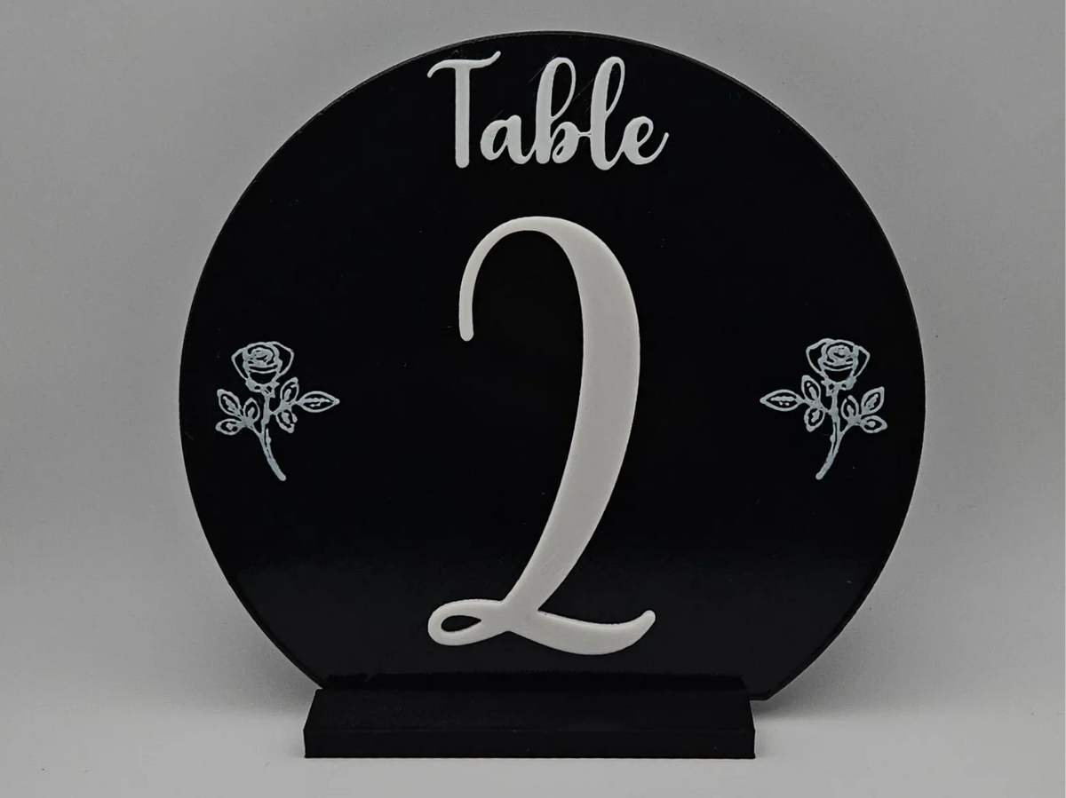 Numéros de table de mariage (ronds) - NFC Print