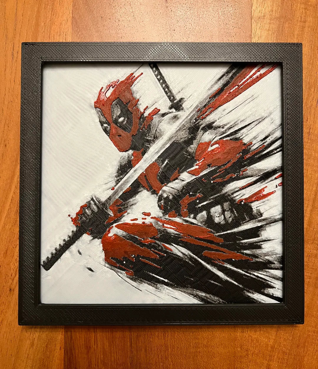 Deadpool abstrait avec épée - Geek Print