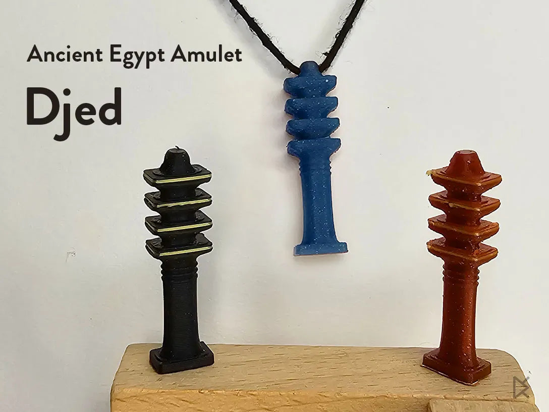 Djed - Amulette égyptienne ancienne - Maquette Print