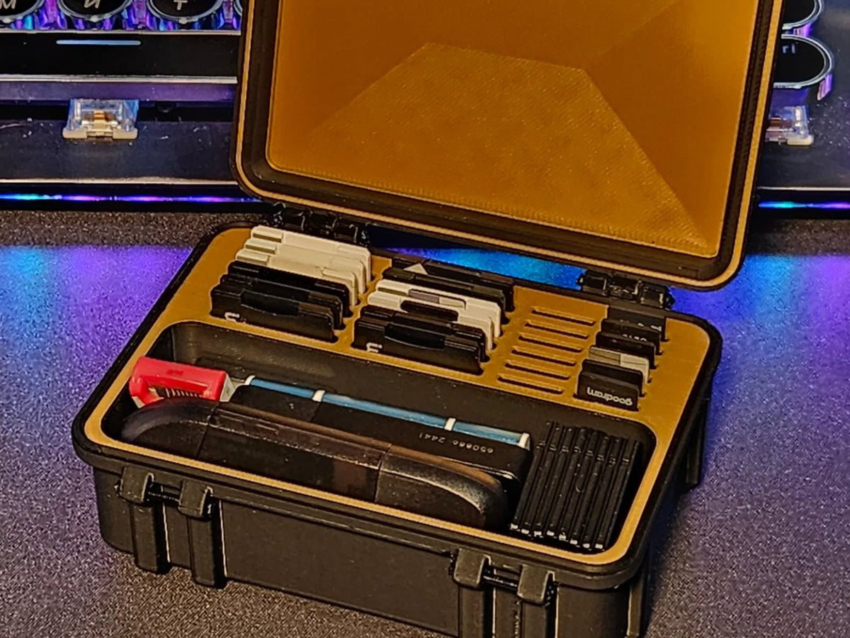Boîte de rangement pour cartes MicroSD SD étendue - Voyage Print