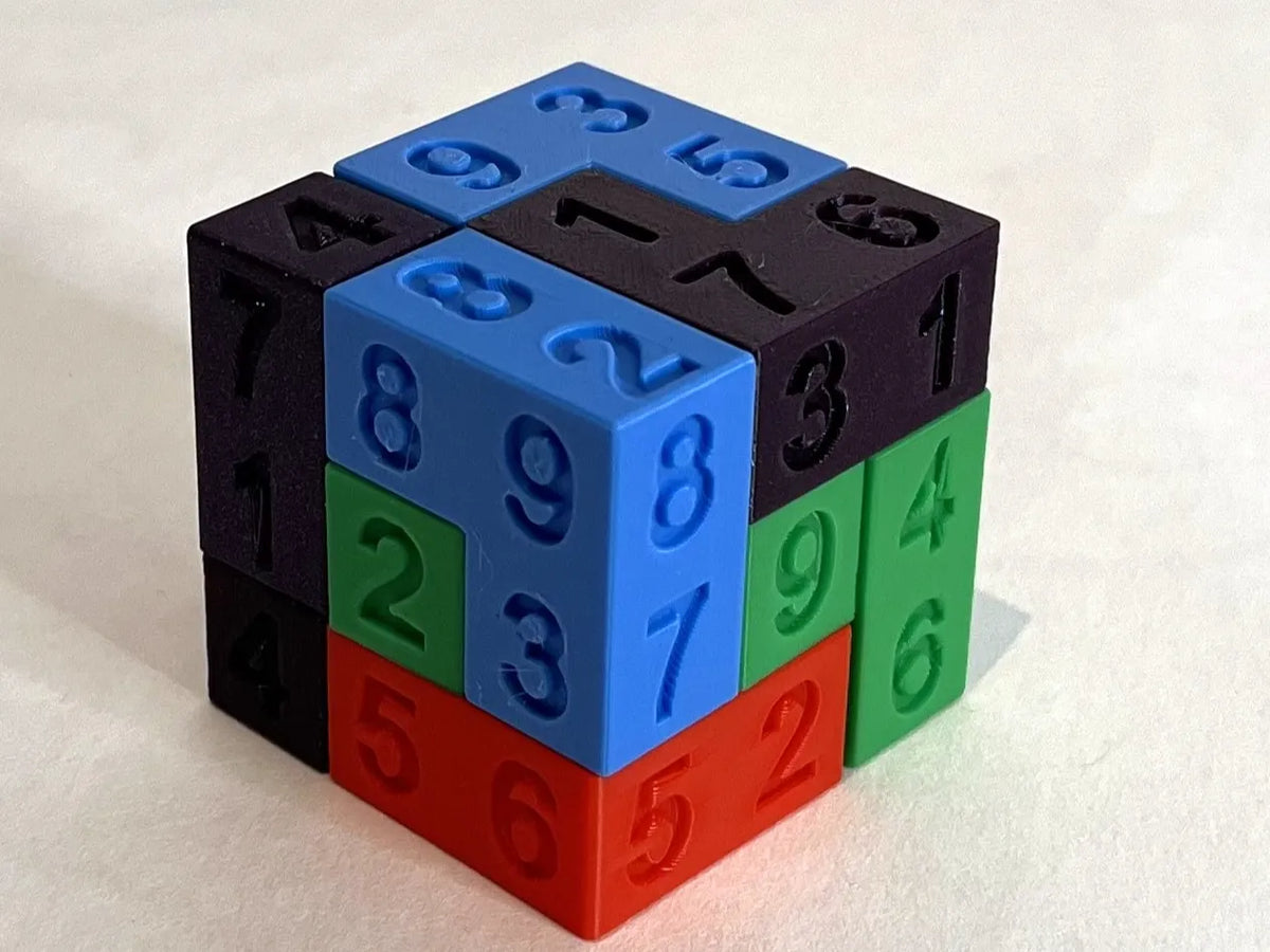 Cube Sudoku - Casse-tête Numérique 3D - Jeux Print