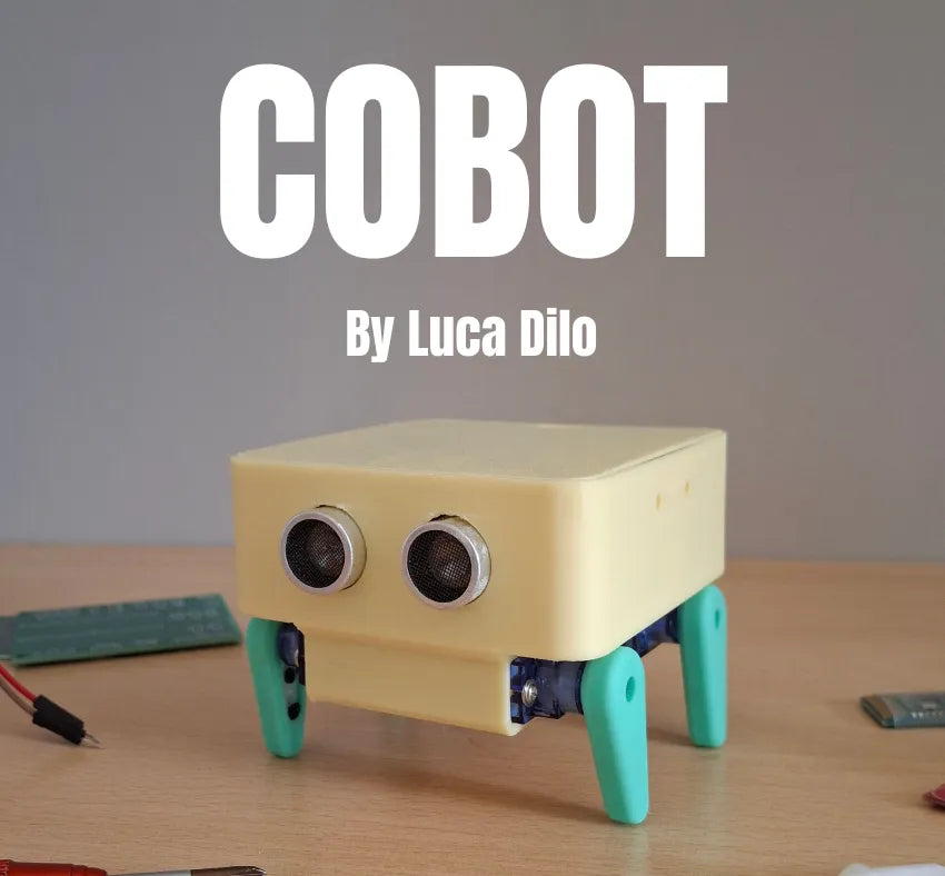 Cobot : Robot à quatre pattes servo et capteur de distance - Science Print