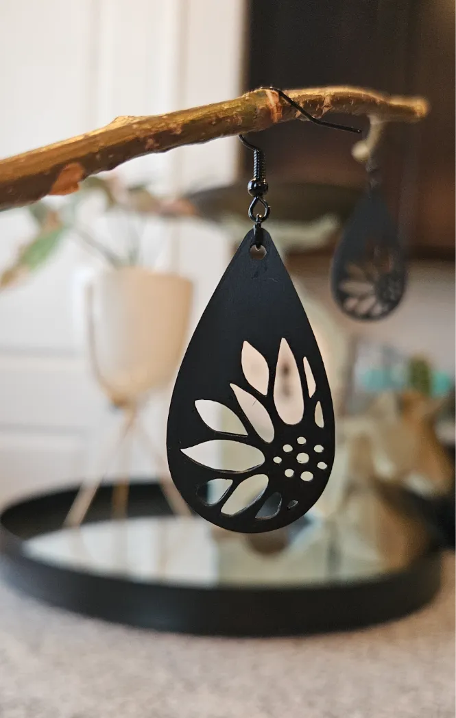 Boucles d'oreilles tournesol - Bijoux Print