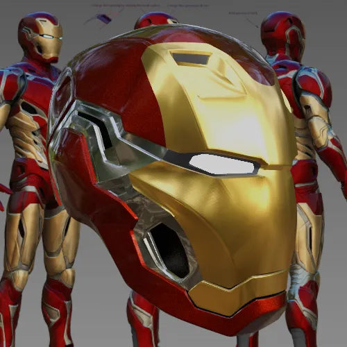 Mark 80 Casque d'Iron Man Inspiré du Campus des Avengers - Geek Print