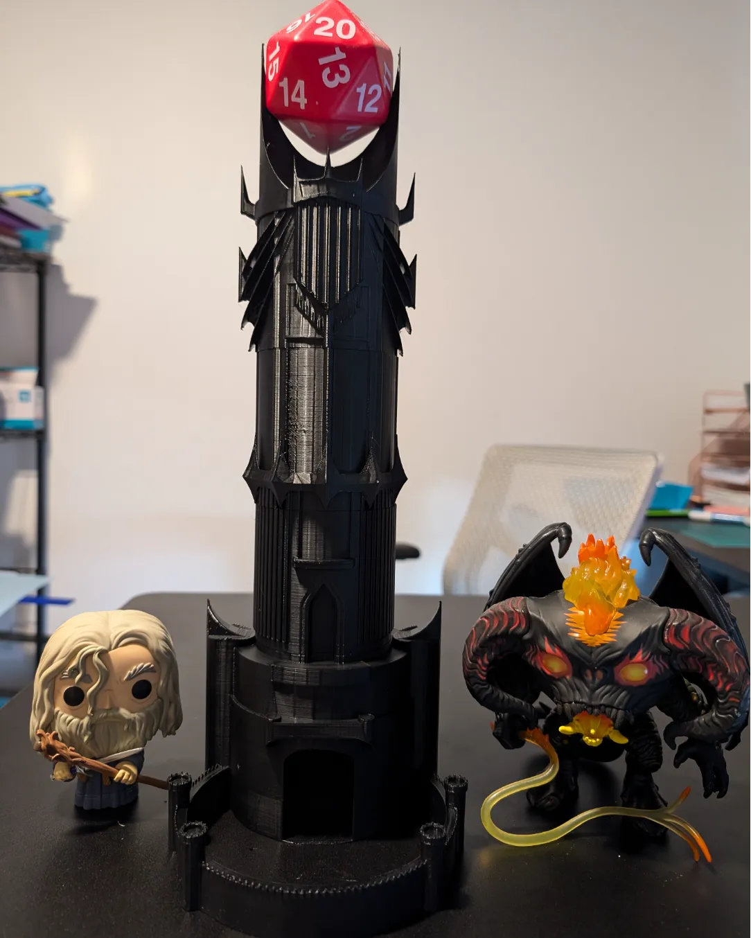 Tour de dés de Barad-dûr (la tour de Sauron) - Geek Print