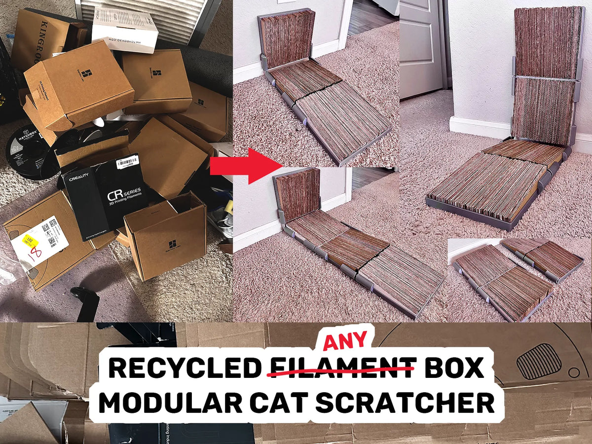 Griffe à chat modulaire - Boîtes de filaments recyclées - Pet Print