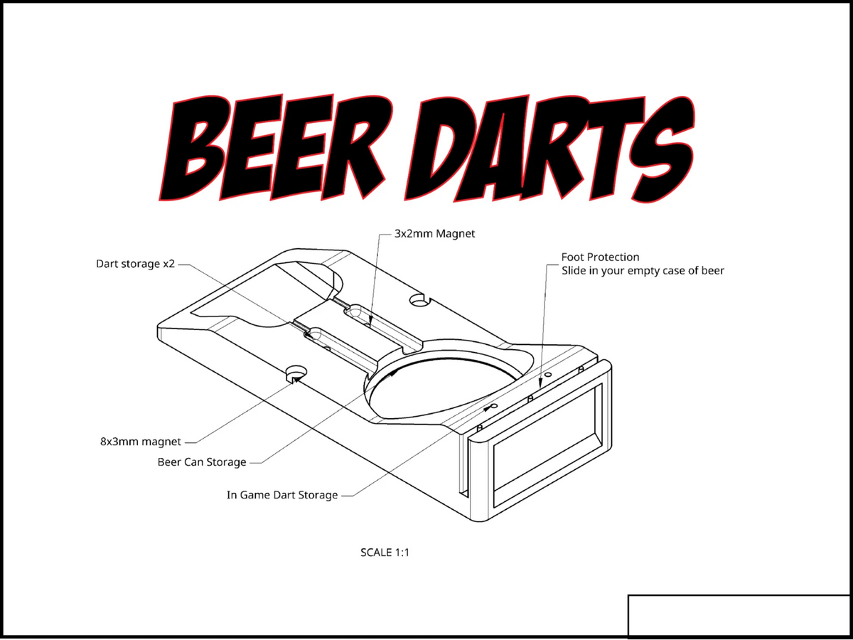 Jeu de fléchettes à bière - Fêtes Print