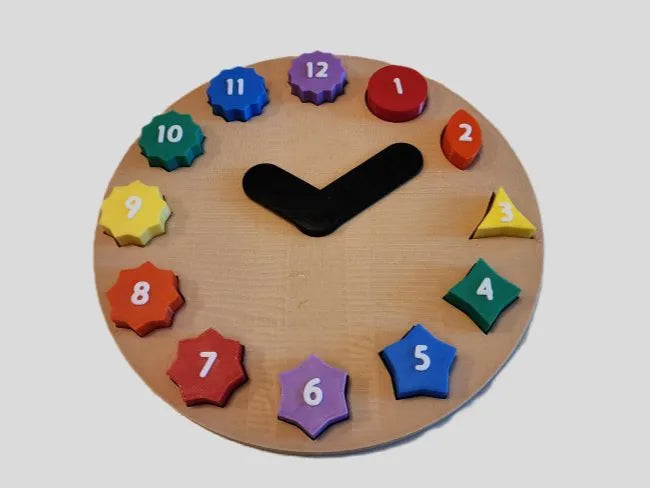 Puzzle d'horloge pour enfants - Bébé Print