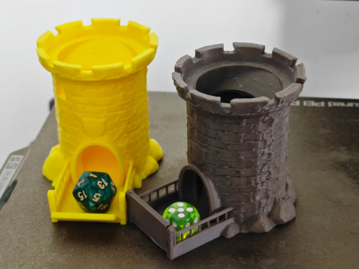 Mini tour de dés médiévale Mini Dice tower (No Support) - Geek Print