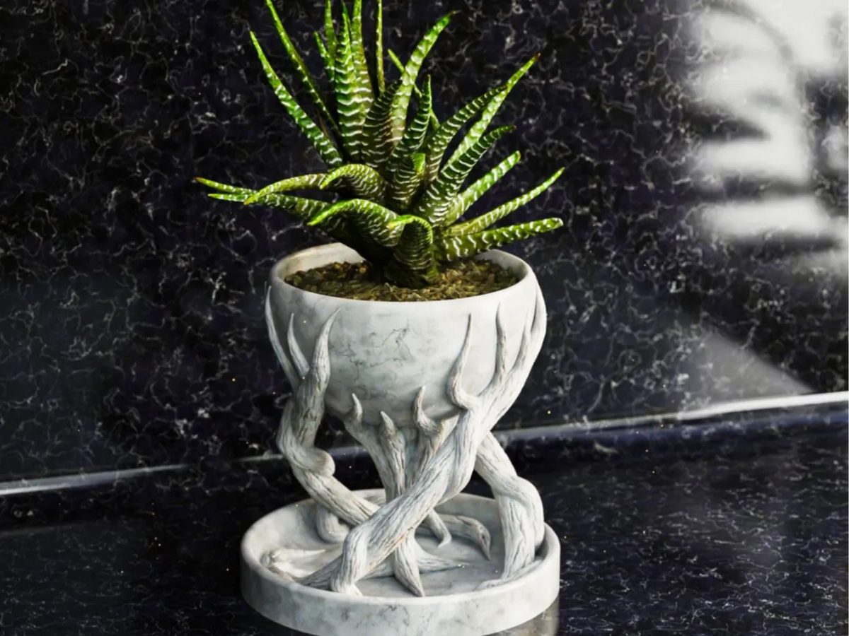Pot d'arbre en spirale - Jardin Print