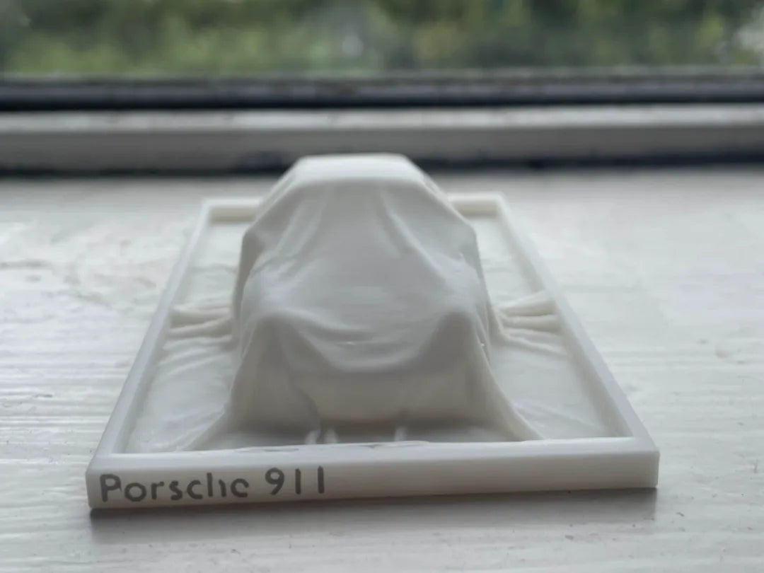 Porsche 911 sous un tissu simulé - Auto Print