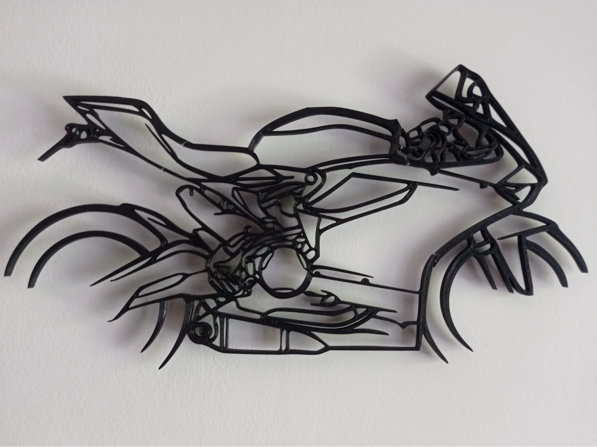Art mural de moto 40 cm - Auto Print