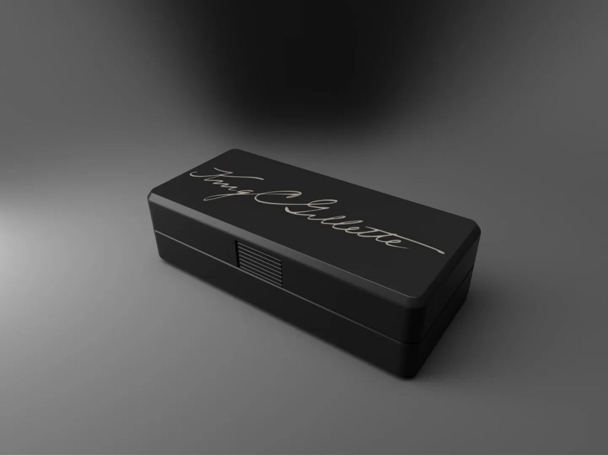 Coffret compact de rasoir de sûreté King C. Gillette - Beauté Print