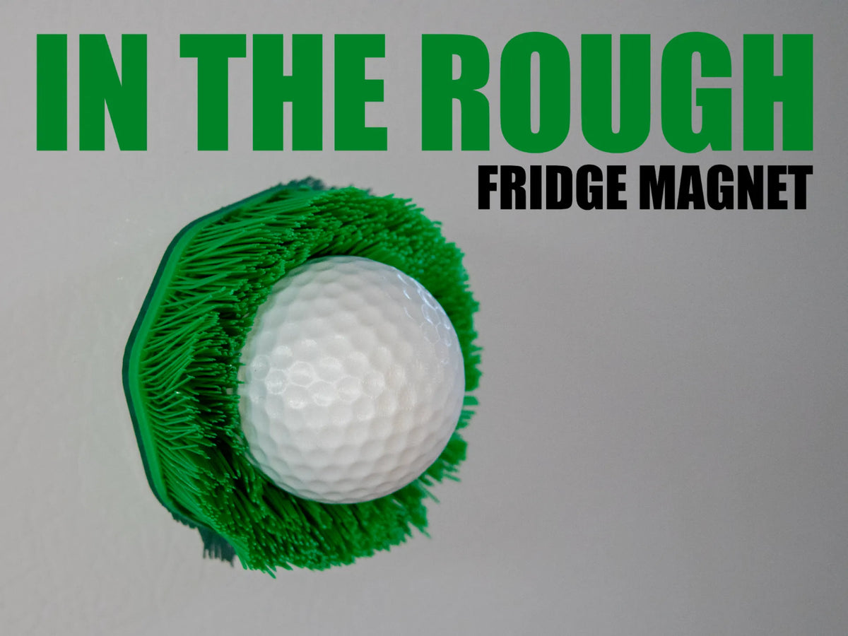 Aimant pour réfrigérateur en forme de balle de golf "In The Rough" - Sport Print