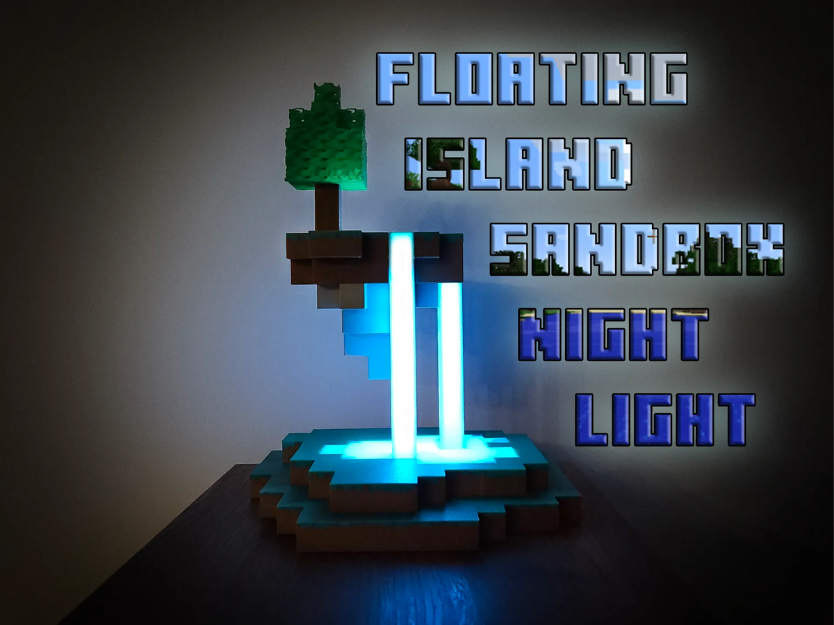 Lampe de nuit Sandbox d'île flottante - Lumière Print