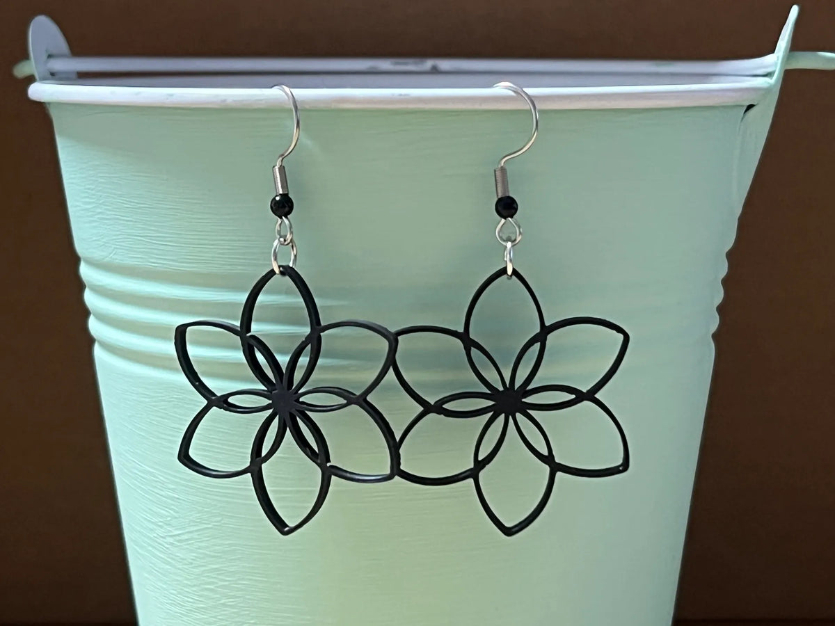 Boucles d'oreilles fleuries – modèle 3 - Bijoux Print