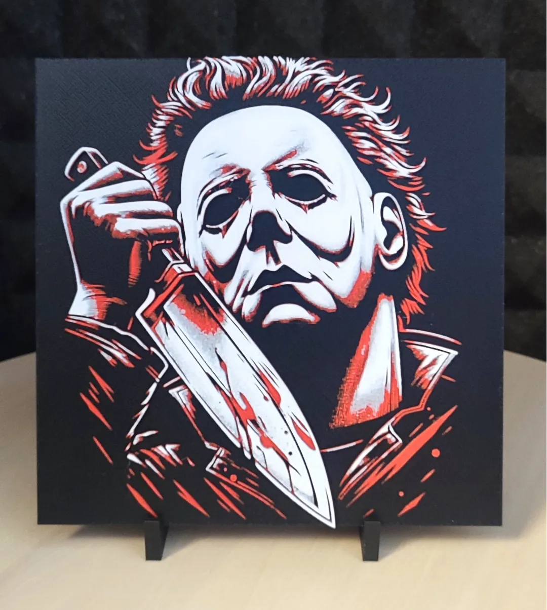 Portrait de Michael Myers 2 - Halloween - HueForge - Art Print